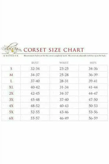 Lavish Black Cotton Underbust Corset