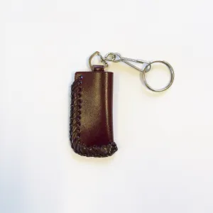LC02-46  Laced Lighter Case- Plain Brown