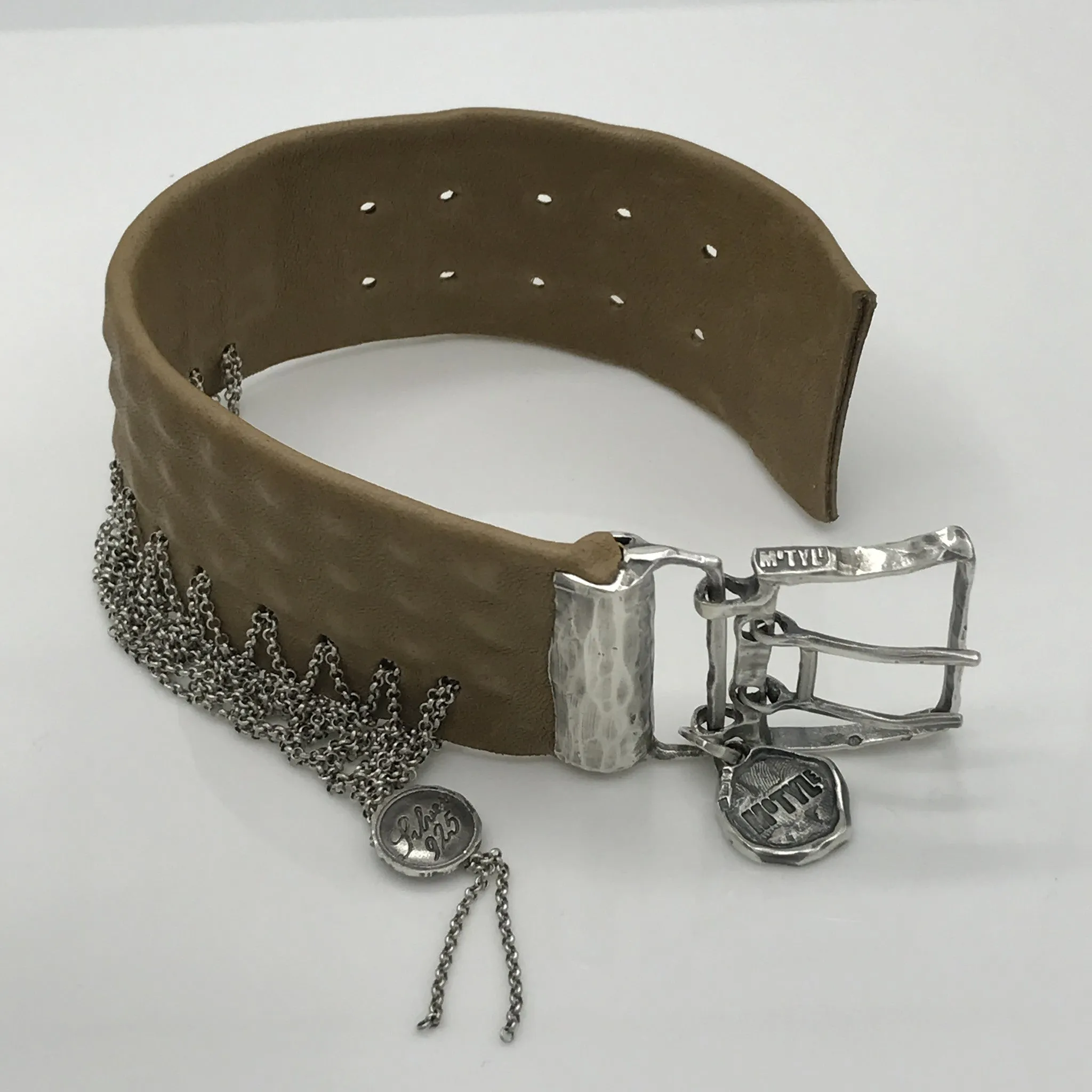 Leather & Silver Bracelet