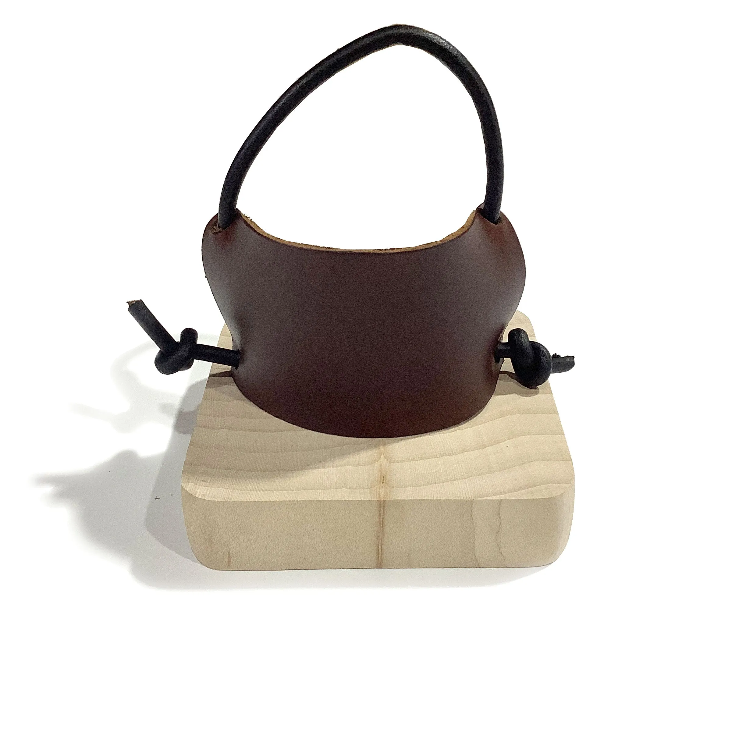 Leather Bat Holder | Espresso / Bat Hanger
