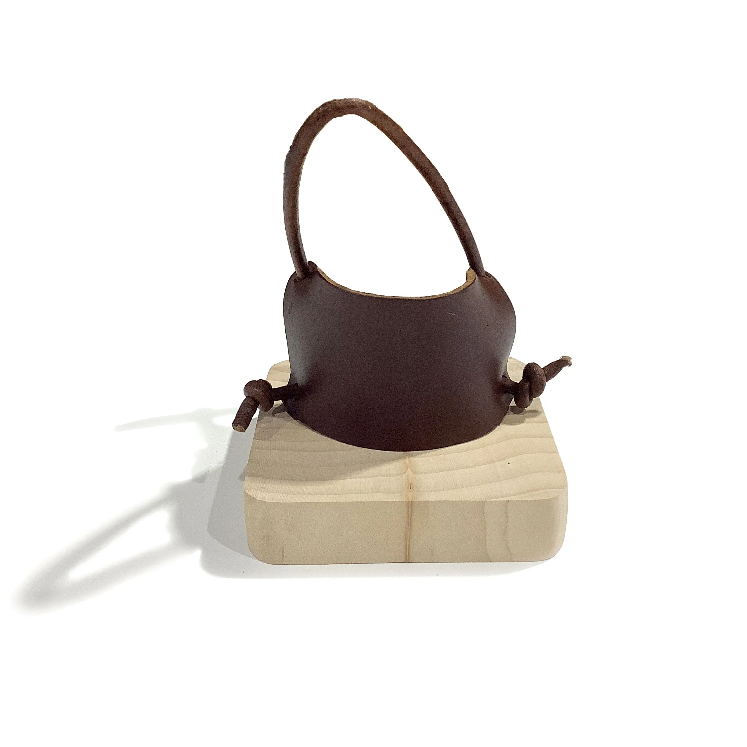 Leather Bat Holder | Espresso / Bat Hanger