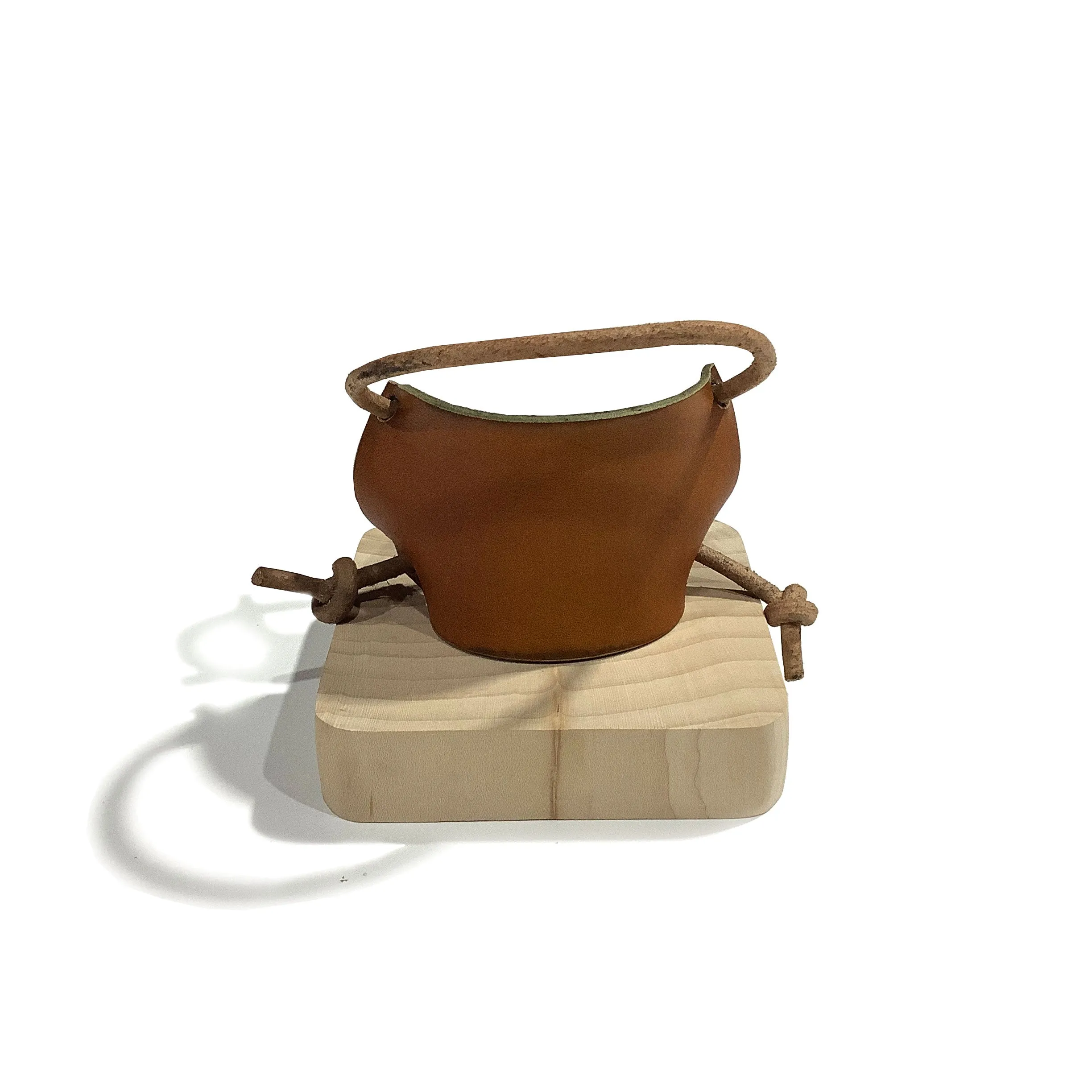 Leather Bat Holder | Golden Brown / Bat Hanger