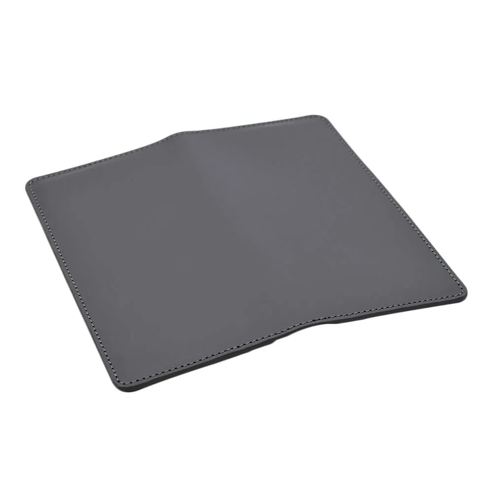 Leather Card Wallet - Classic Luna Grey
