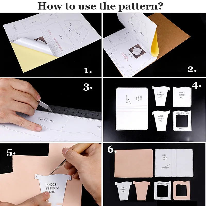 Leather Pattern Leather Shoe Pattern Key Charm Leather Craft Pattern Leather Templates