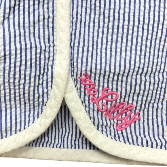 Lilly Pulitzer striped blue and white skirt size 0