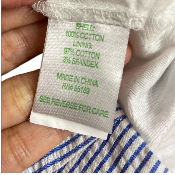 Lilly Pulitzer striped blue and white skirt size 0