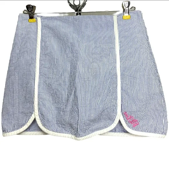 Lilly Pulitzer striped blue and white skirt size 0