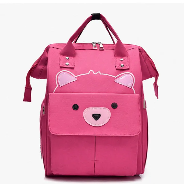 Little Adventures Bear Diaper Bag (Colors)