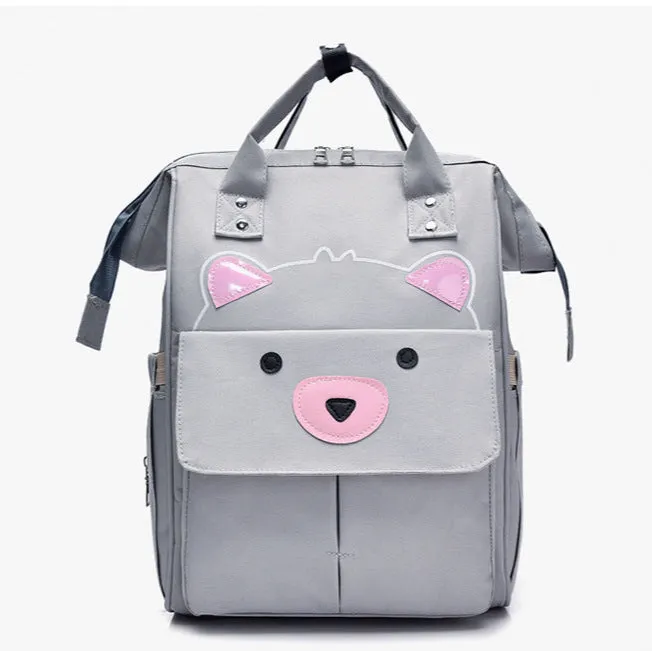 Little Adventures Bear Diaper Bag (Colors)