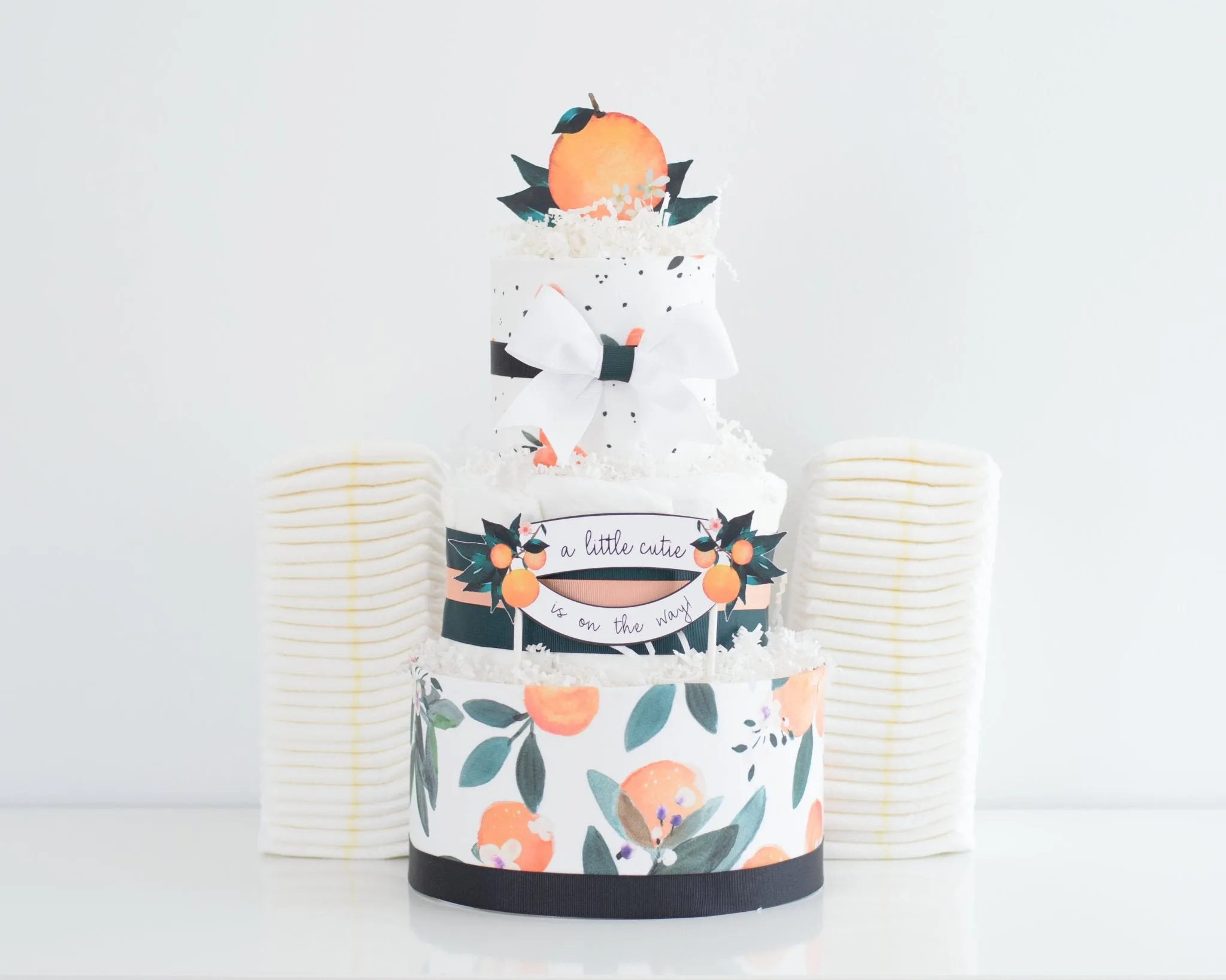 Little Clementine Diaper Cake - SKU:  DCBG1005