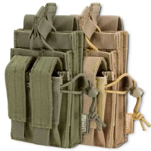 Loaded Gear CX-950 Dual Stacked Rifle and Handgun Mag Pouches | OD Green, Dark Earth | BI13016, BI13014