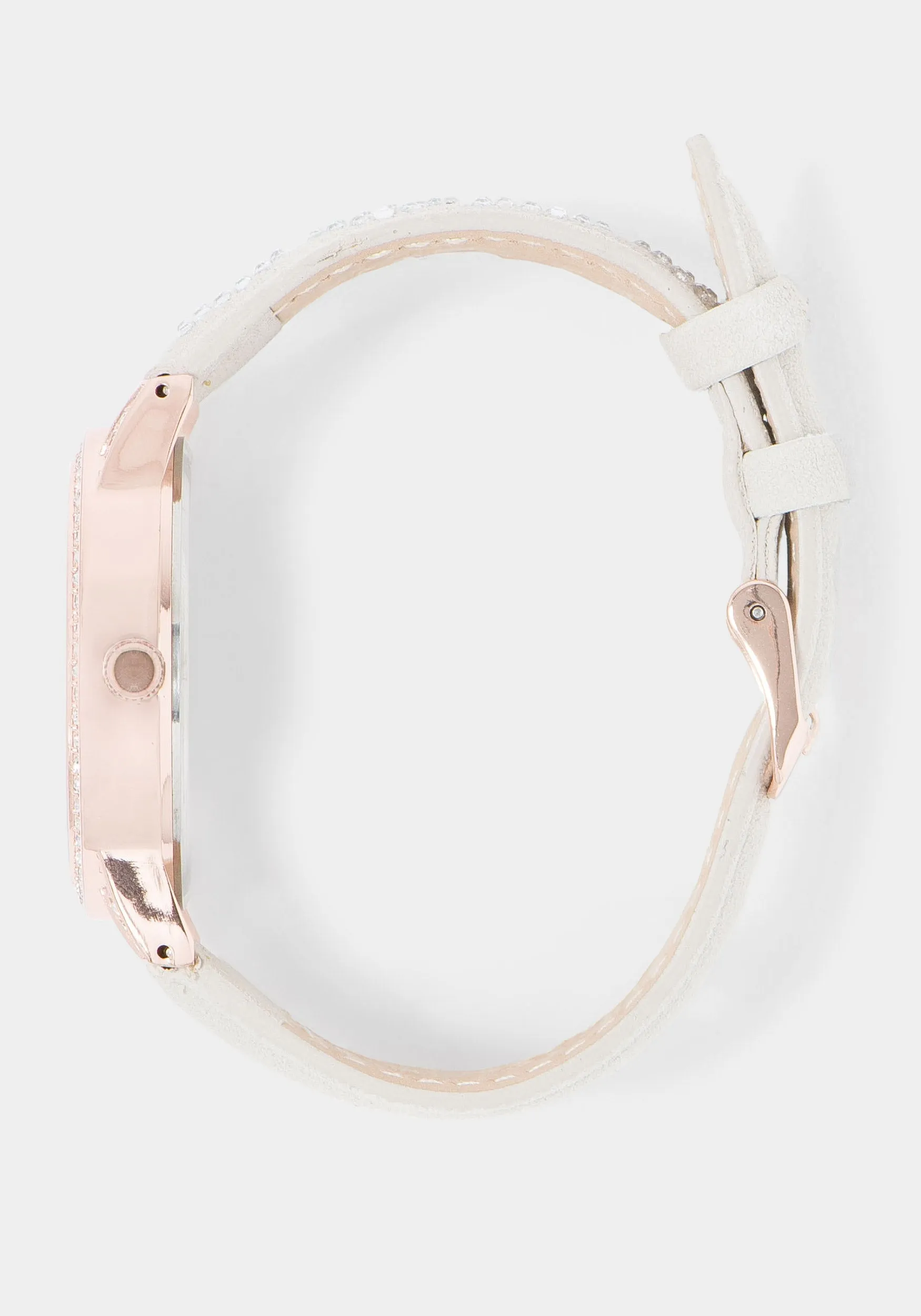 Logo Strap Crystal Watch