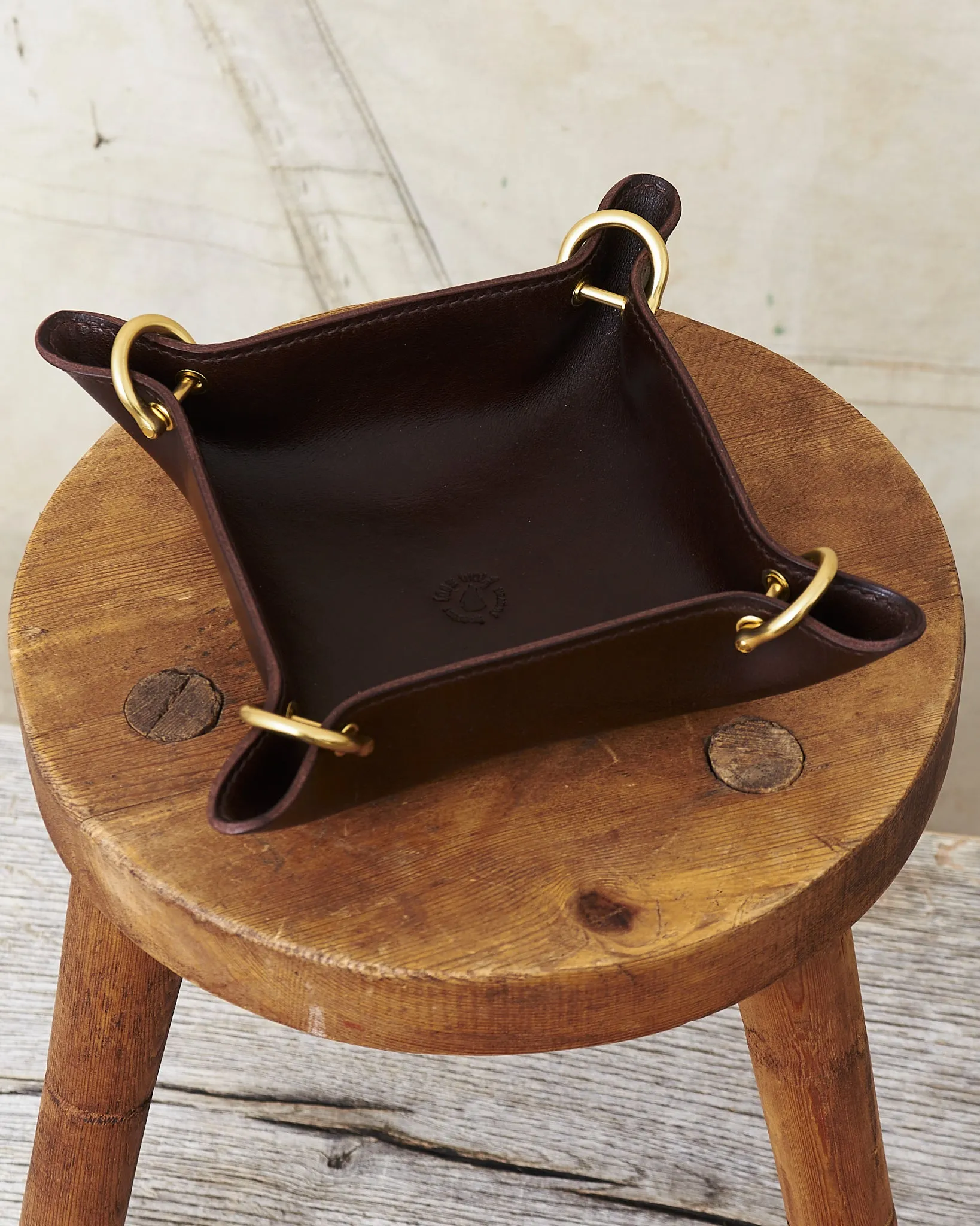 Lone Wolf Leather Leather Bowl Dark Brown Tärnsjö Veg Tanned