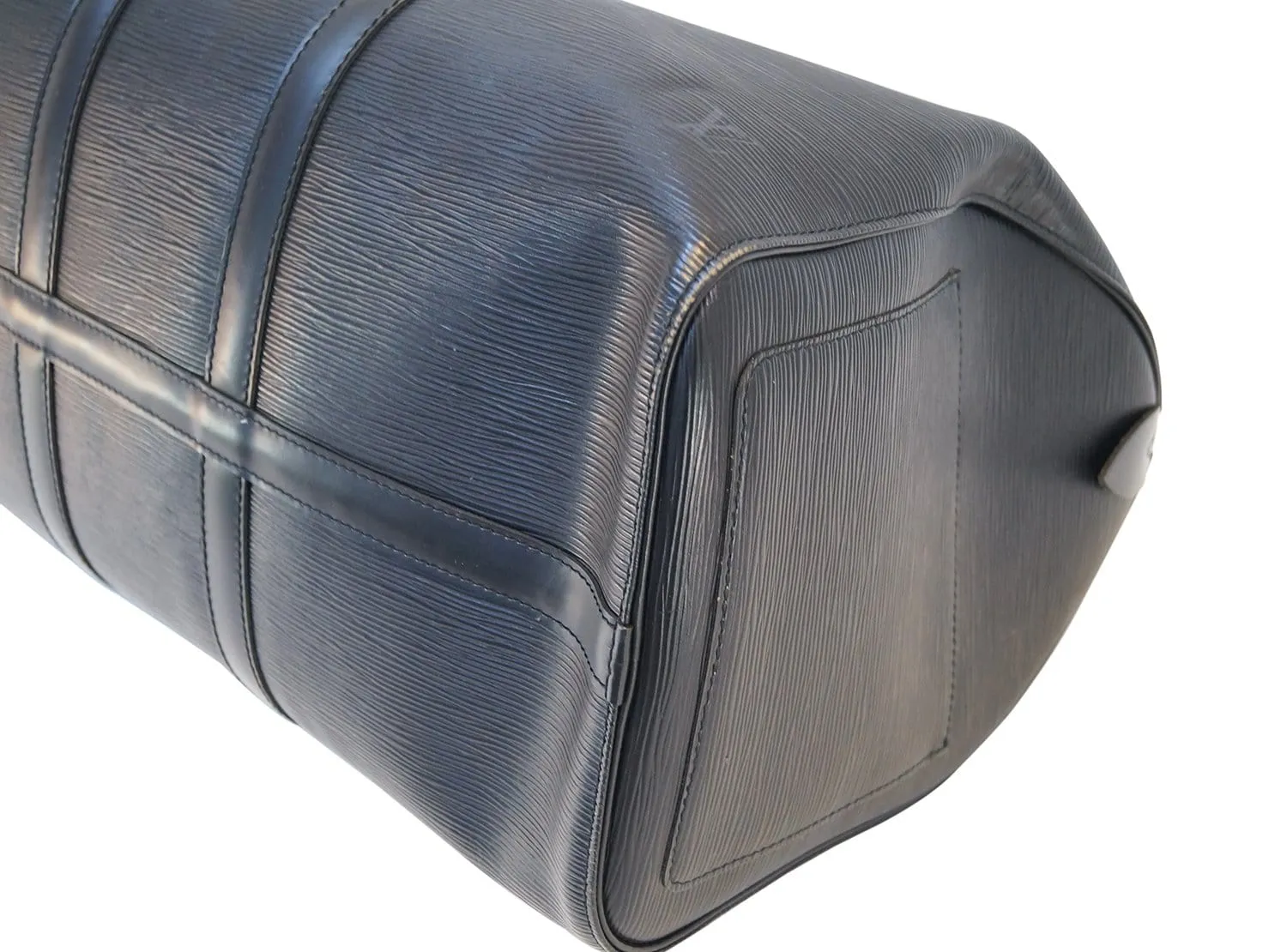 LOUIS VUITTON Epi Leather Black Keepall 45 Travel Boston Bag