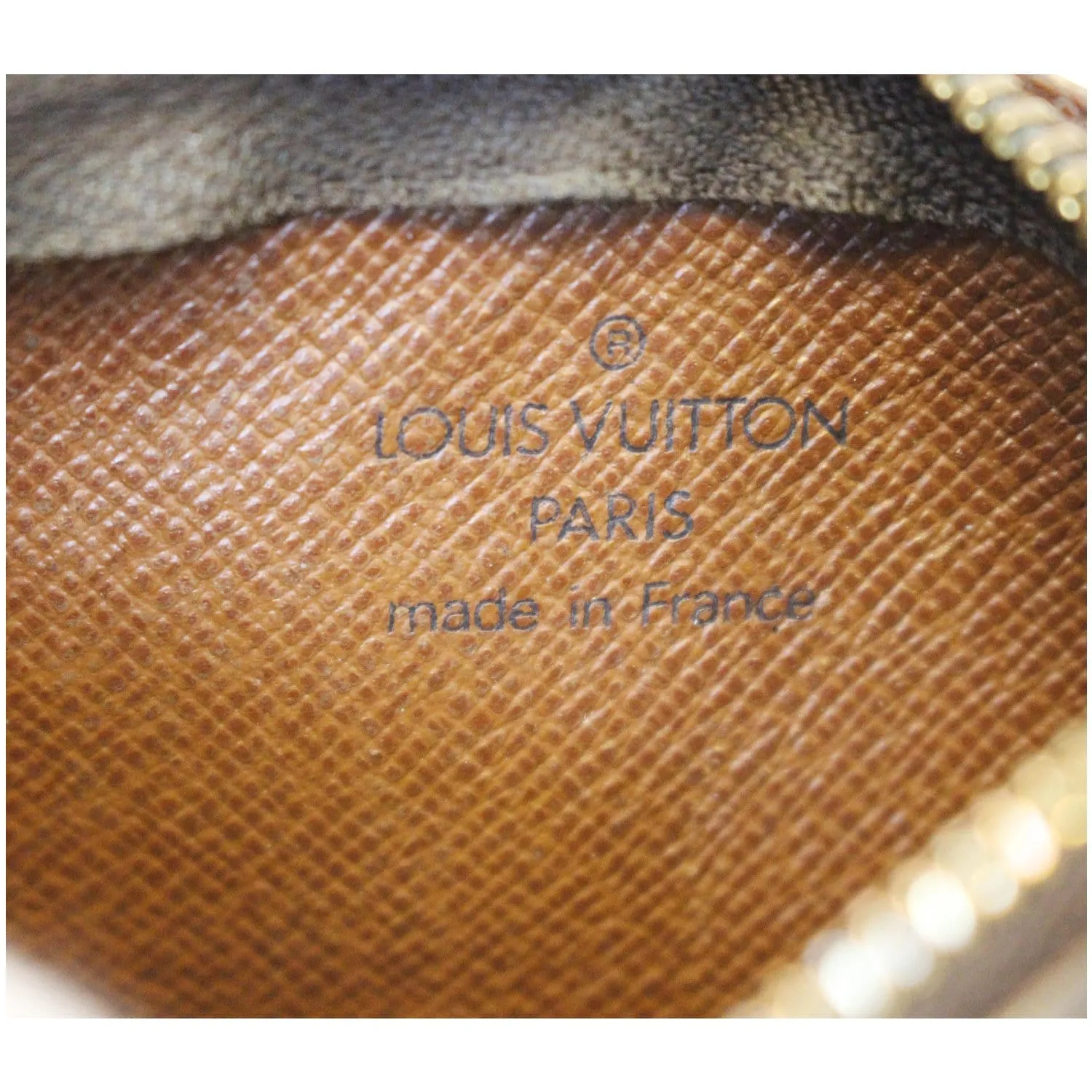 LOUIS VUITTON Key Coin Pouch Monogram Canvas Brown