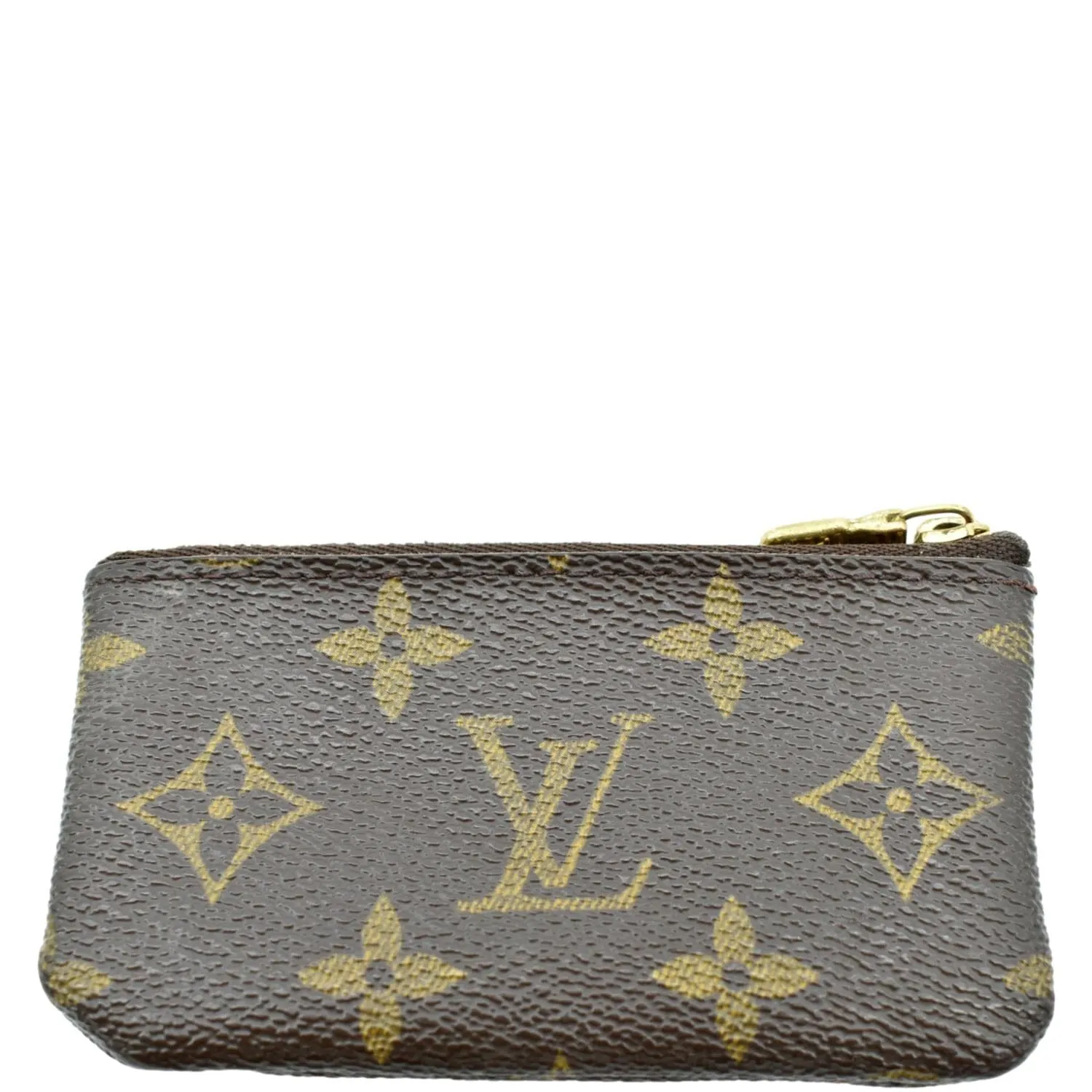 LOUIS VUITTON Key Coin Pouch Monogram Canvas Brown