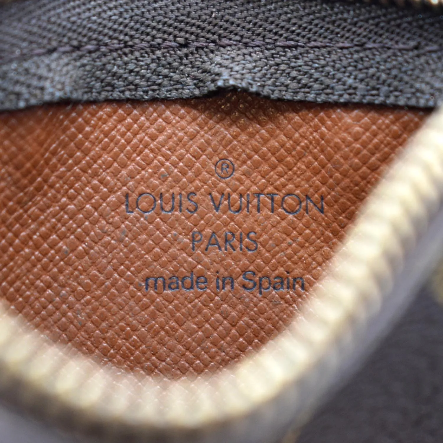 LOUIS VUITTON Key Coin Pouch Monogram Canvas Brown