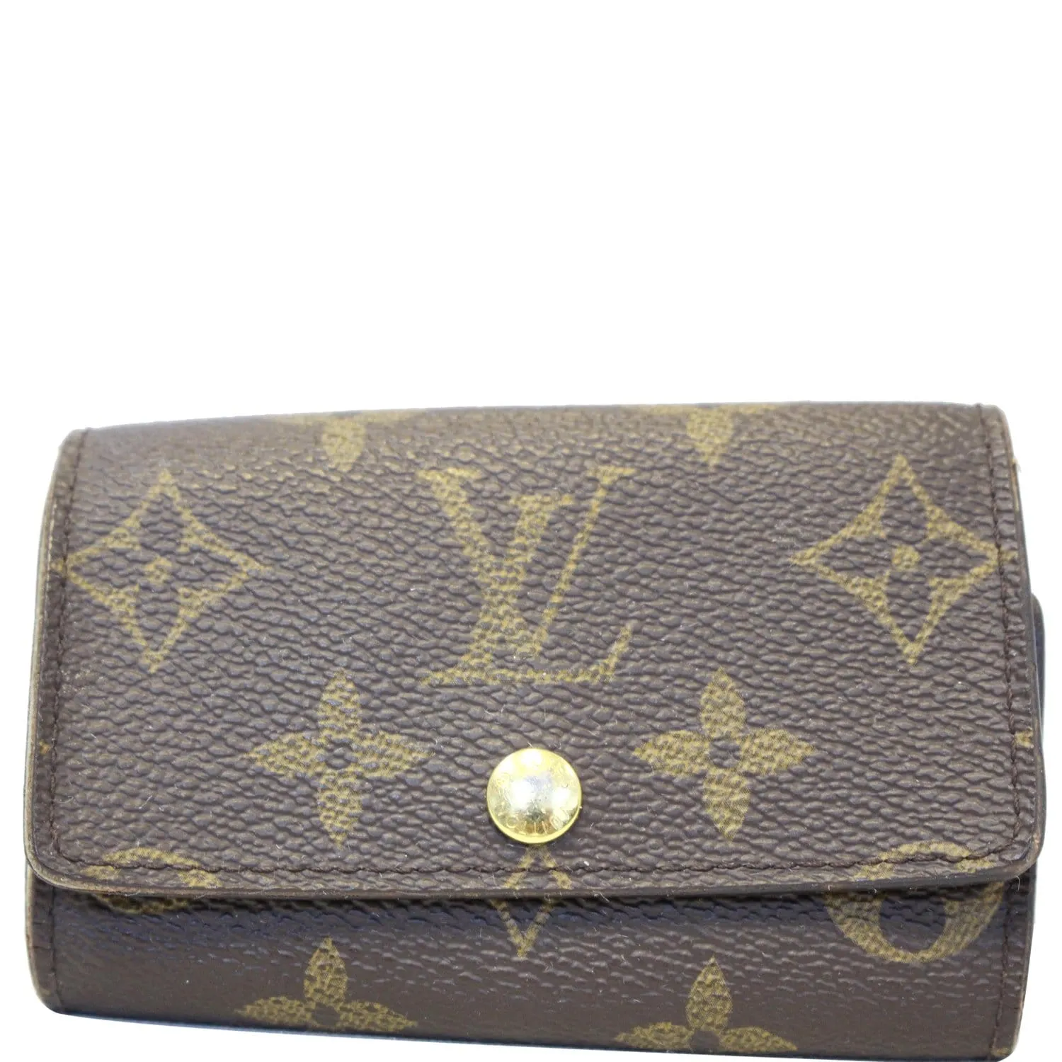 LOUIS VUITTON Monogram Canvas 6 Key Holder Brown