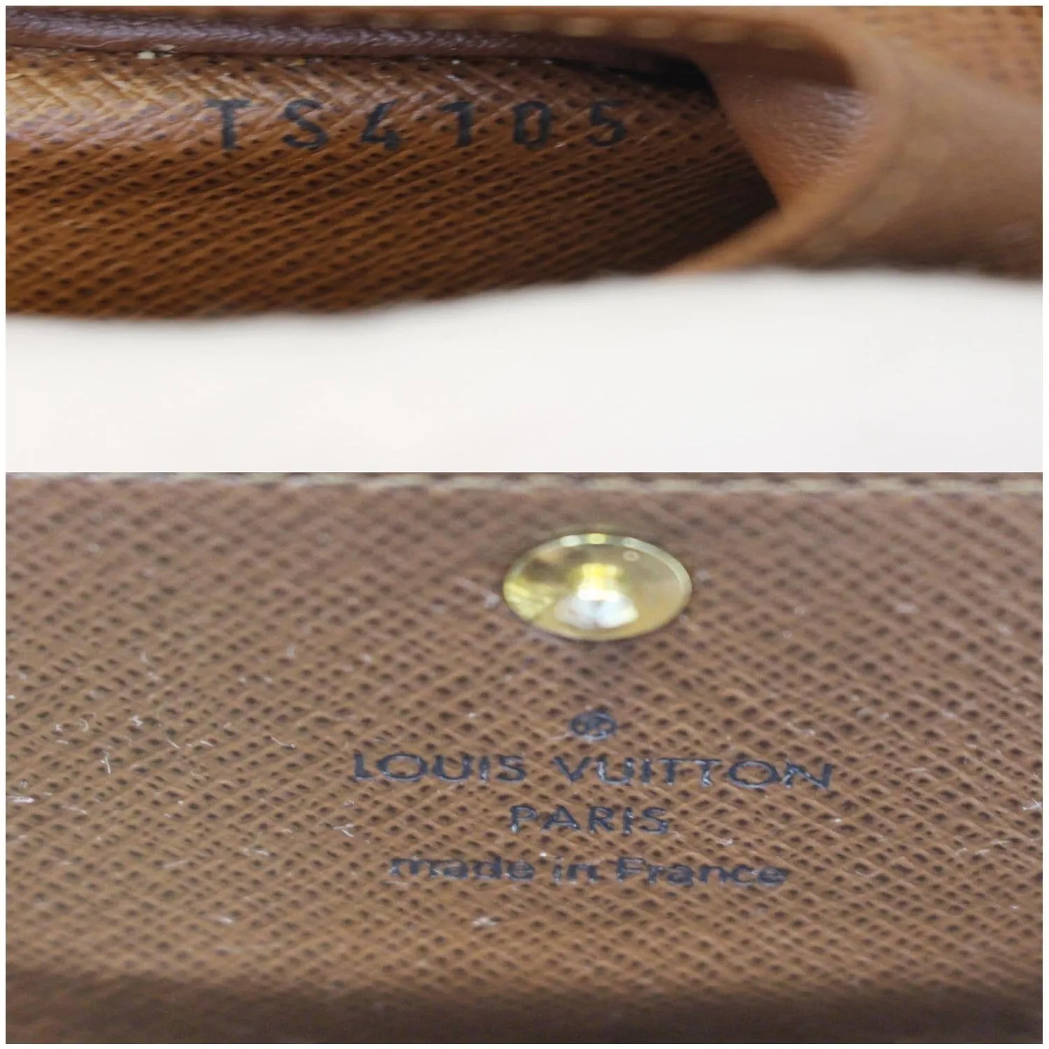 LOUIS VUITTON Monogram Canvas 6 Key Holder Brown