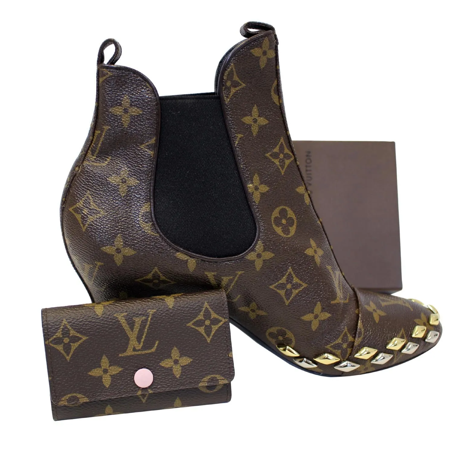 LOUIS VUITTON Monogram Canvas 6 Key Holder Rose Ballerine