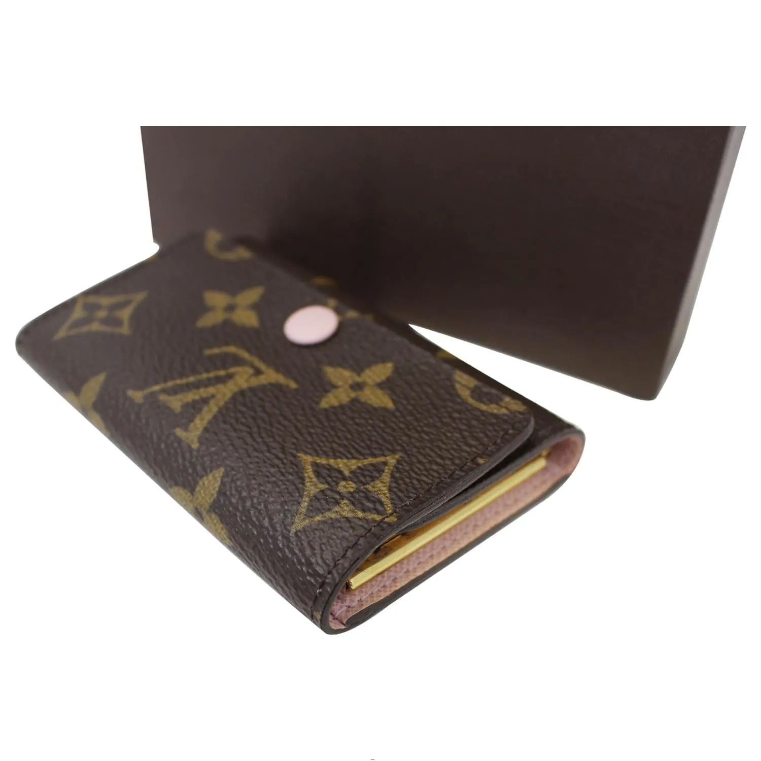 LOUIS VUITTON Monogram Canvas 6 Key Holder Rose Ballerine