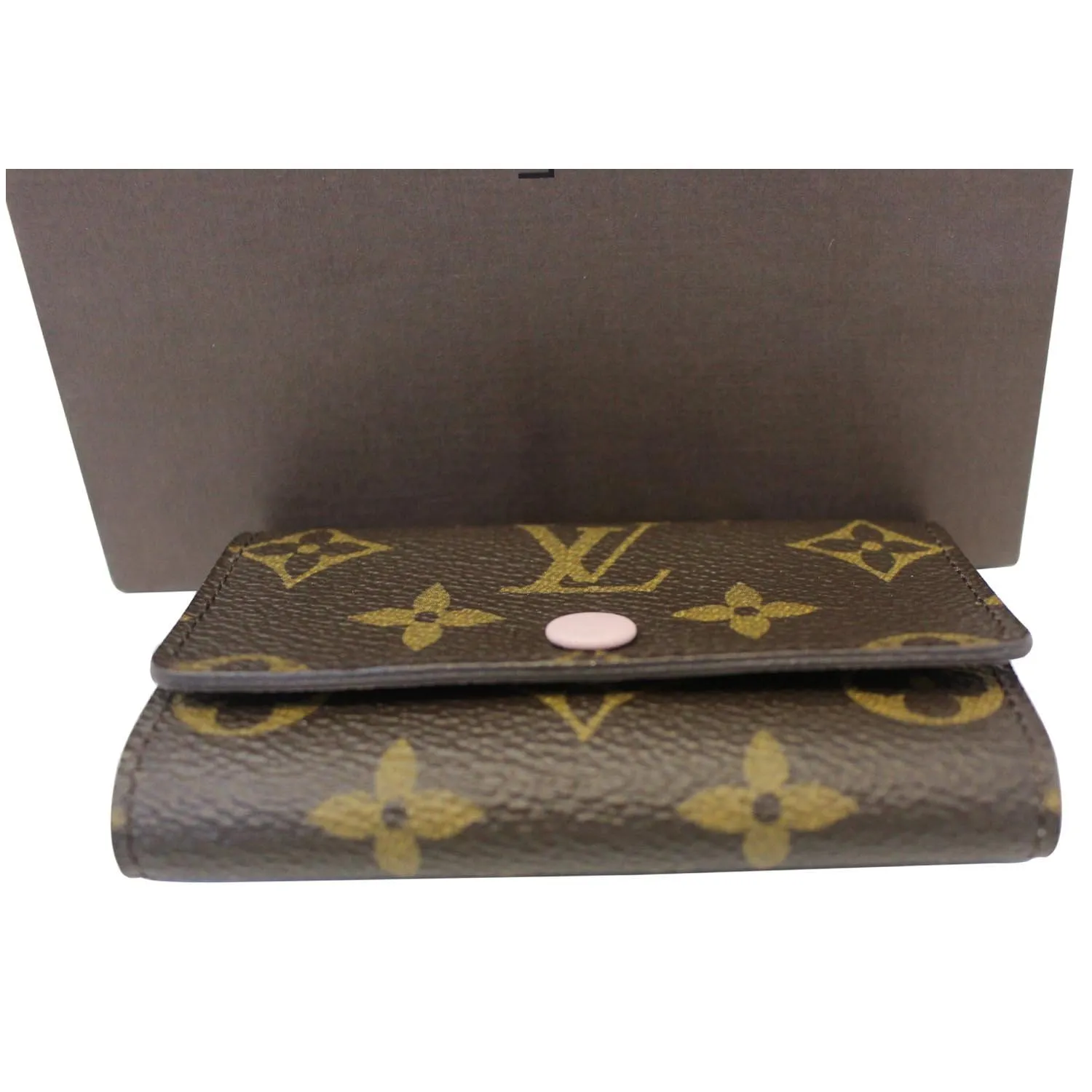 LOUIS VUITTON Monogram Canvas 6 Key Holder Rose Ballerine