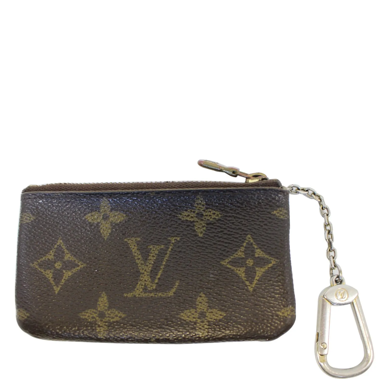 LOUIS VUITTON Monogram Canvas Pochette Key Cles Coin Case
