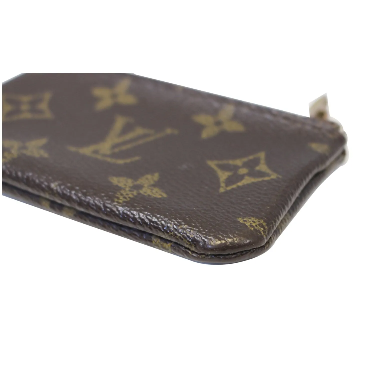LOUIS VUITTON Monogram Canvas Pochette Key Cles Coin Case