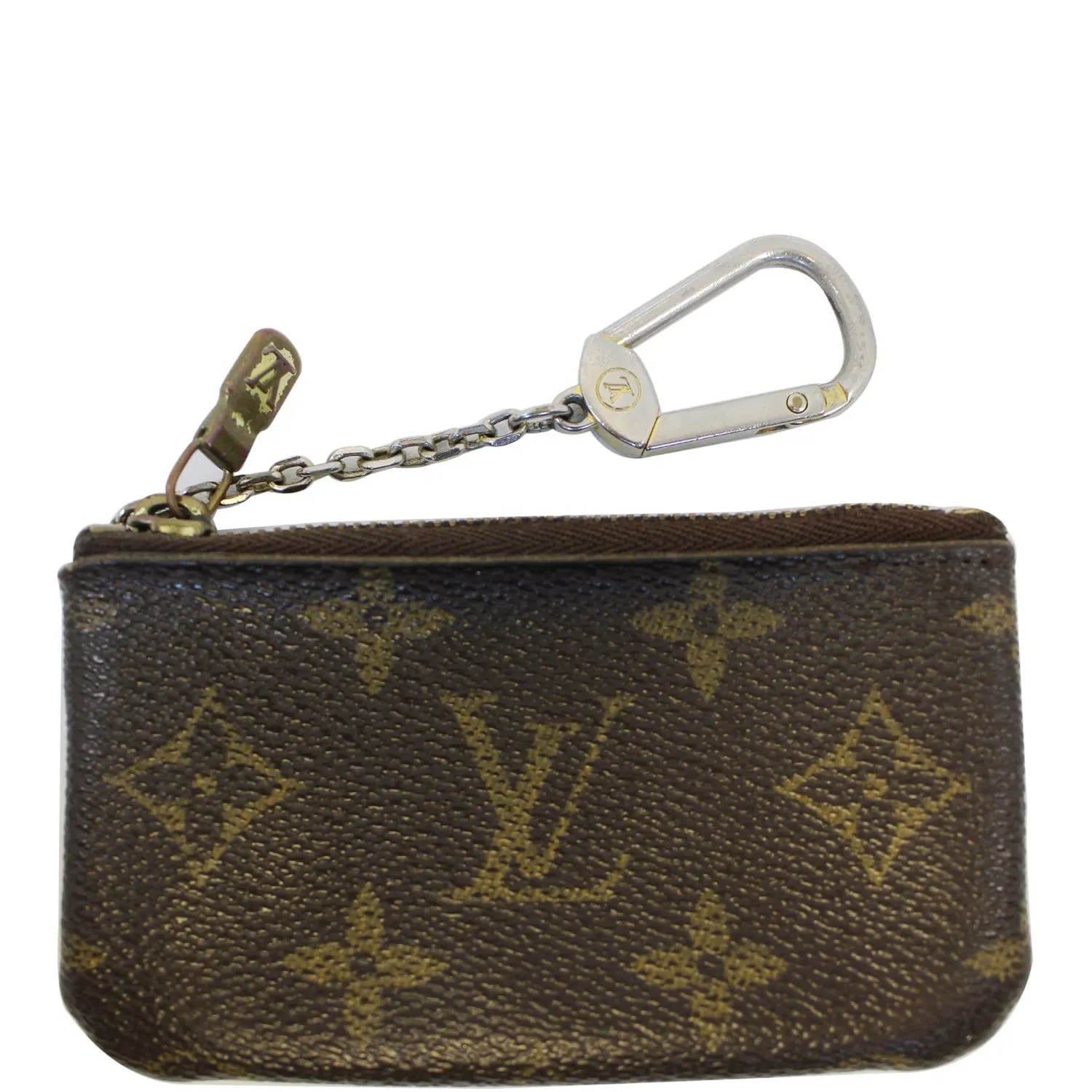 LOUIS VUITTON Monogram Canvas Pochette Key Cles Coin Case