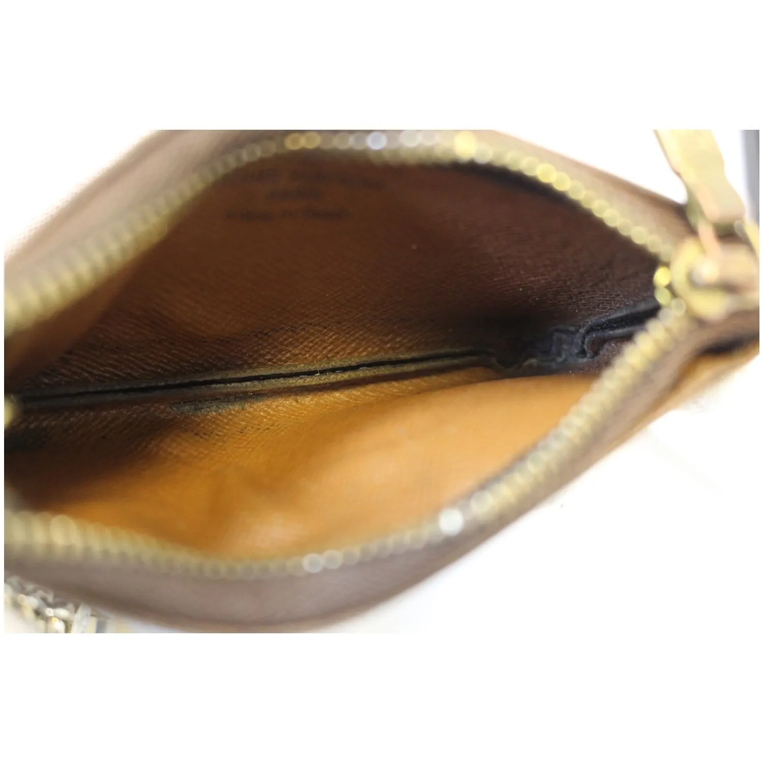 LOUIS VUITTON Monogram Canvas Pochette Key Cles Coin Case