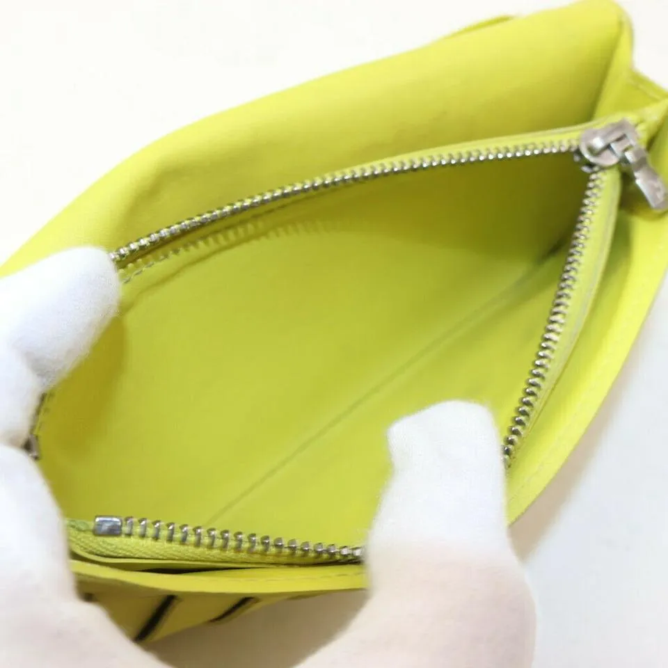 Louis Vuitton Yellow Damier Infini Leather Brazza Long Flap Wallet  863366