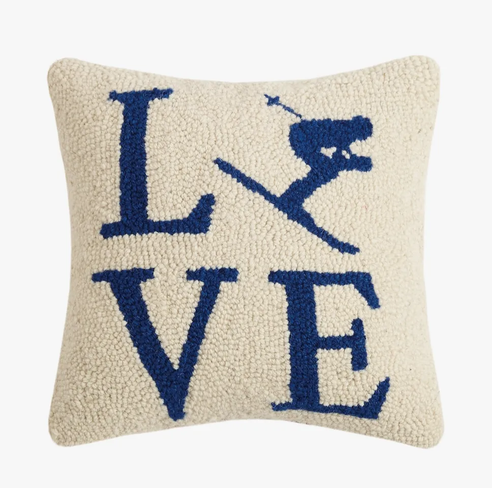 Love Ski Pillow