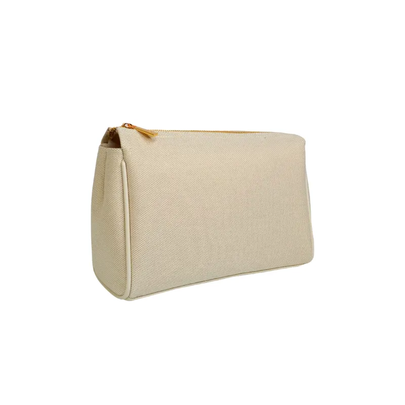 Luxe Linen Pouches - Beige