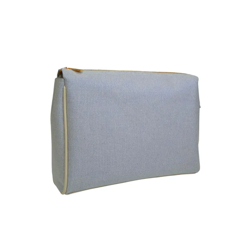Luxe Linen Pouches - Blue