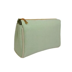 Luxe Linen Pouches - Green