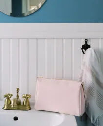 Luxe Linen Pouches - Pink