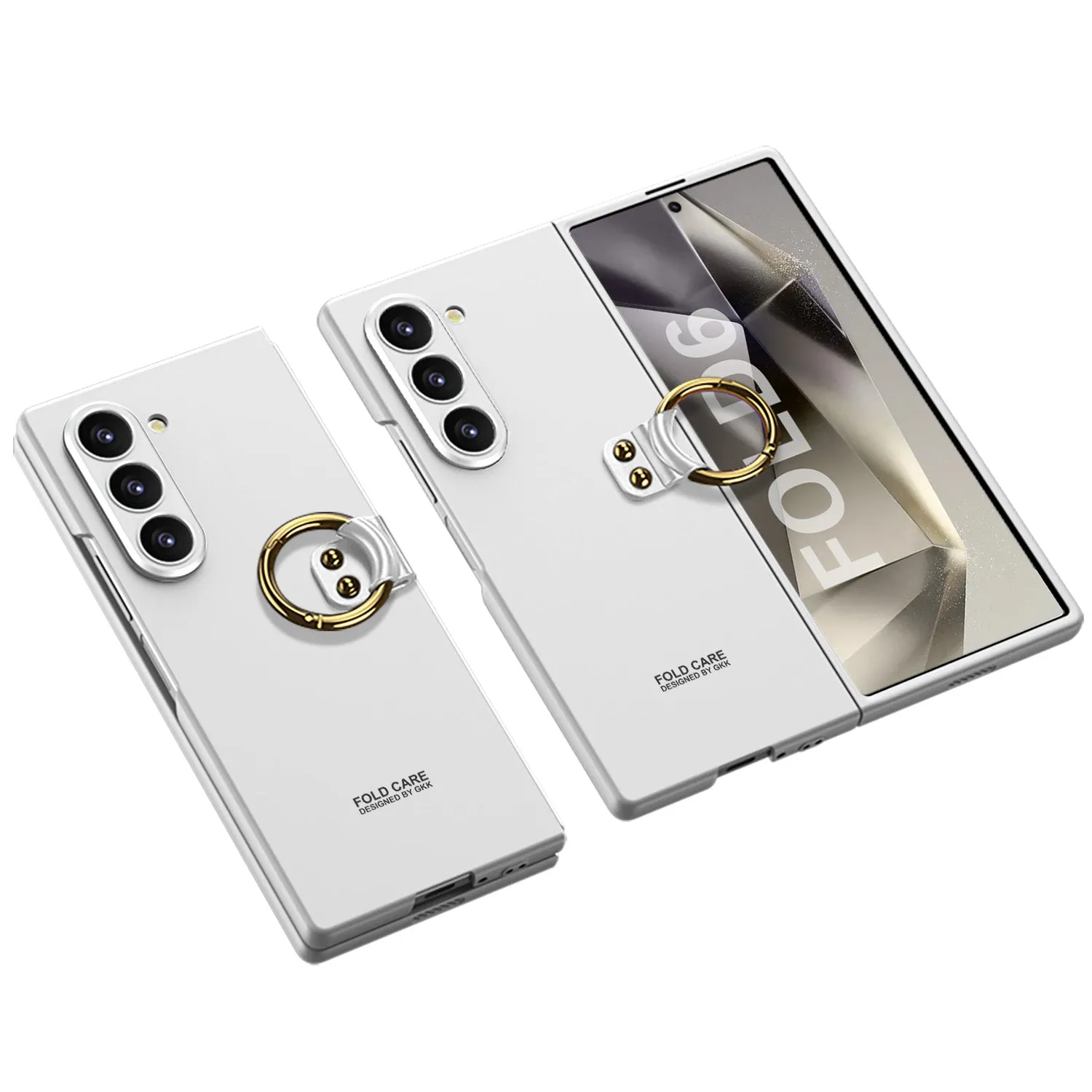 Luxury Leather Shockproof Phone Case With Back Screen Protector For Samsung Galaxy Z Fold6
