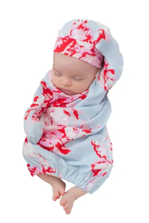 Mae Baby Receiving Gown & Hat