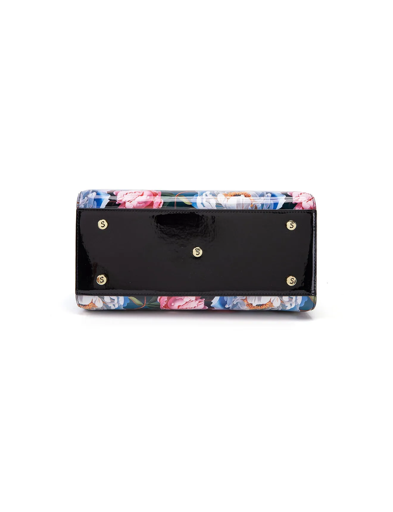 MARGUERITE GRIP HANDLE LEATHER BAG- SF14-0343