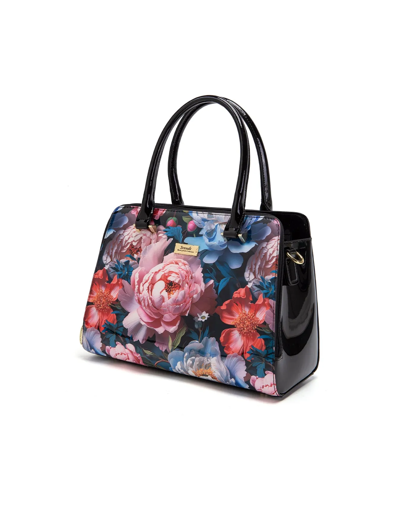 MARGUERITE GRIP HANDLE LEATHER BAG- SF14-0343