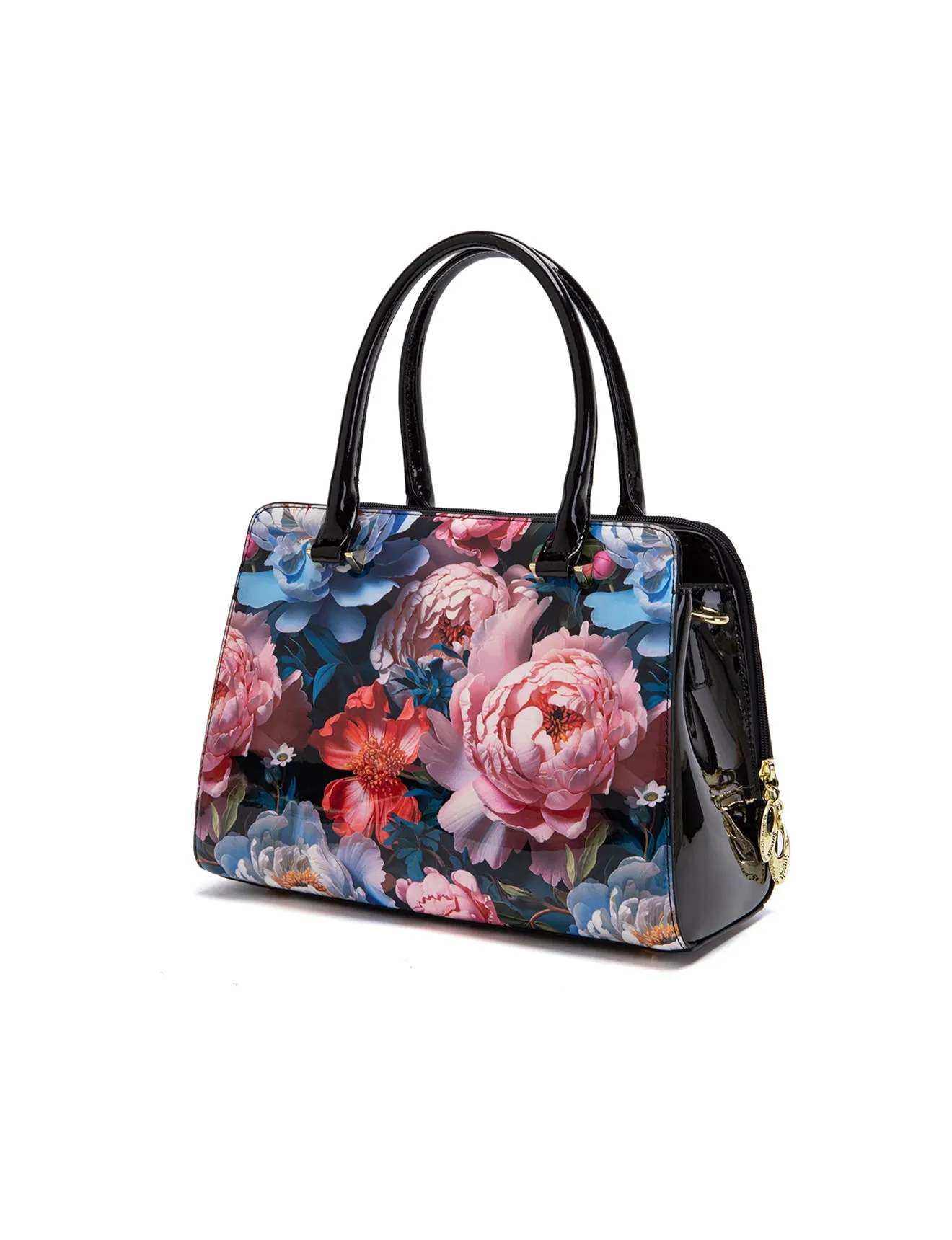 MARGUERITE GRIP HANDLE LEATHER BAG- SF14-0343