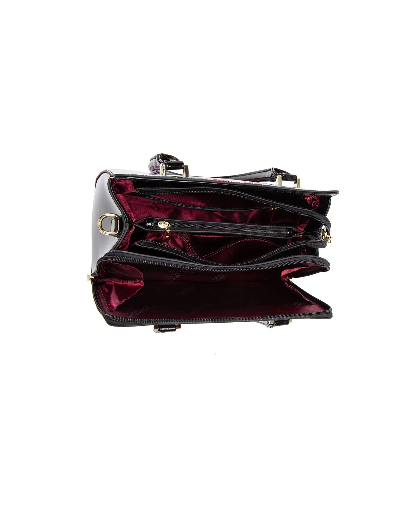MARGUERITE GRIP HANDLE LEATHER BAG- SF14-0343