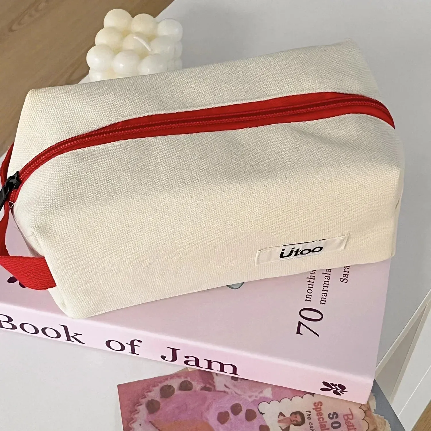 Marleigh | Canvas Cosmetic Makeup Bag