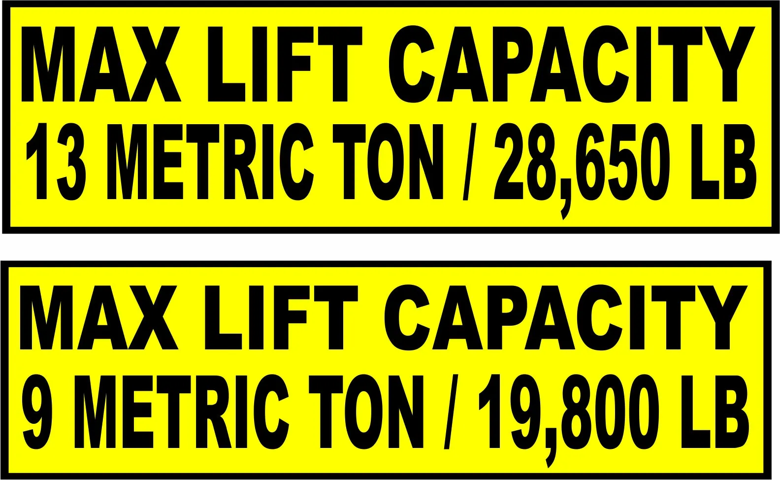 Max Lift Capacity