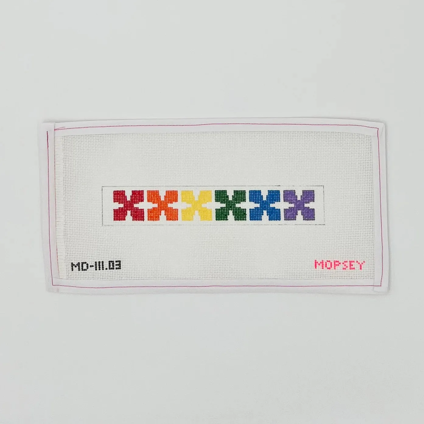 MD-111.03 - Geo Floral Key Fob (rainbow)