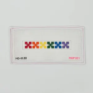 MD-111.03 - Geo Floral Key Fob (rainbow)
