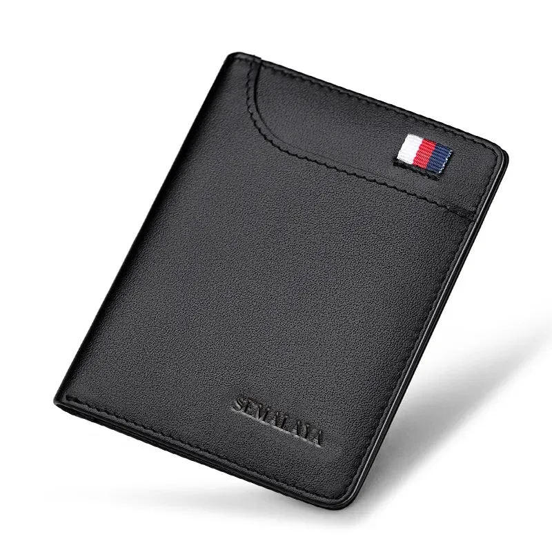 Men Wallets Leather Purse credit card Luxury Card package 2022 WILLIAMPOLO Genuine Leather Men's WalletsNew Design Men Short