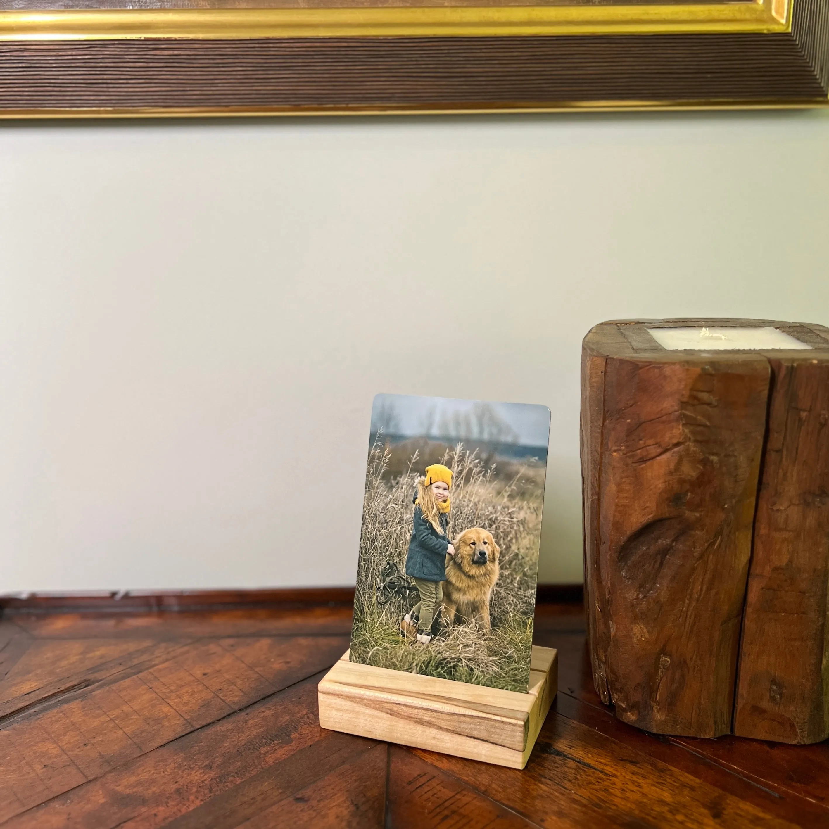 Metal Color Photo Card; 4"x6" Personalized Photo Plate