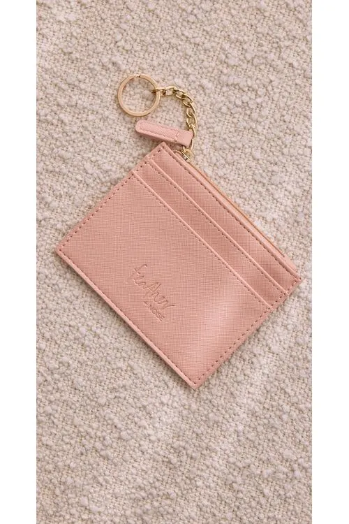 Mira Key Chain Card Wallet Pink