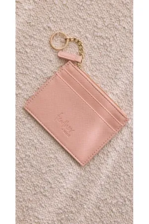 Mira Key Chain Card Wallet Pink